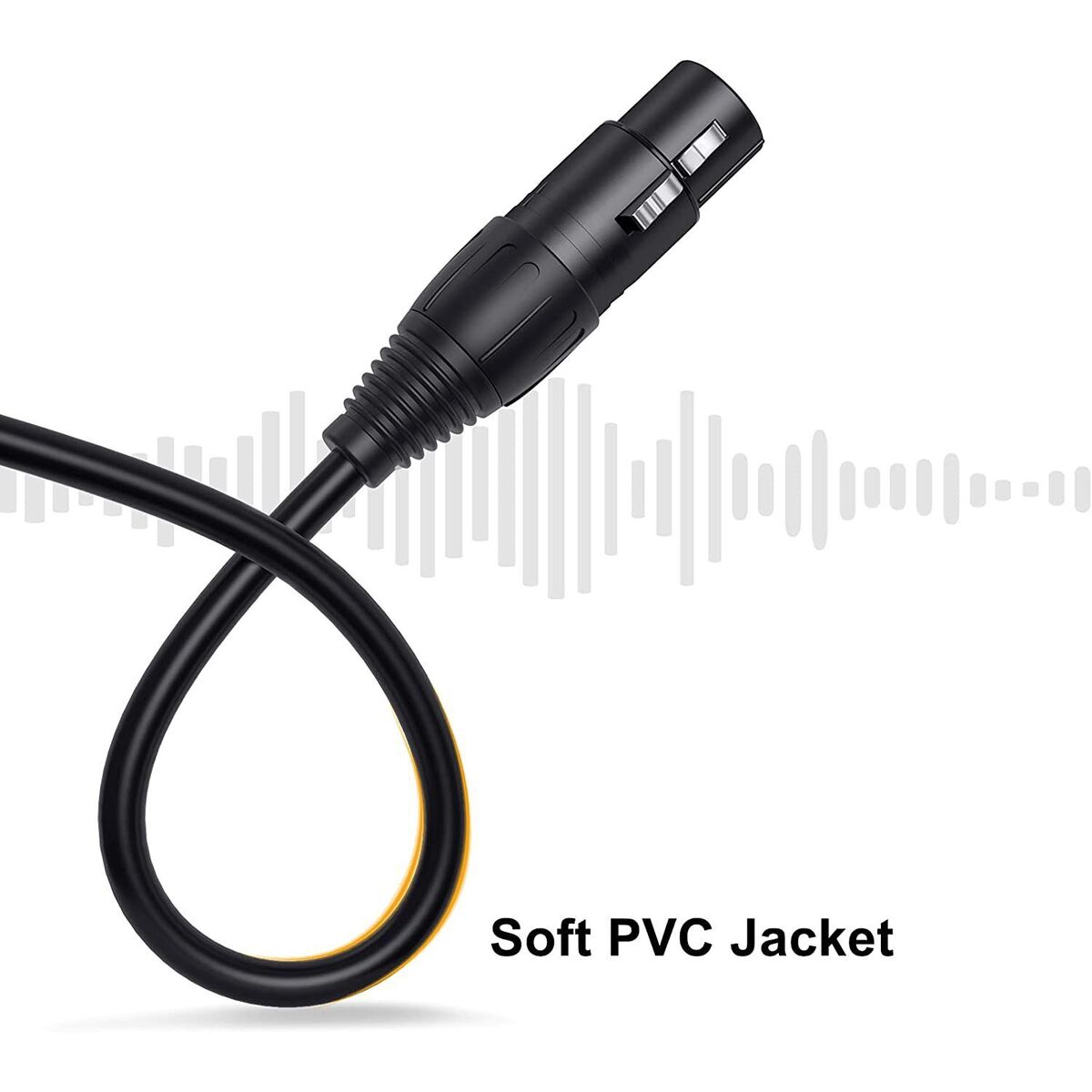 Shielded Male to Dual Female Microphone Line XLR Splitter Cable Y-Splitter