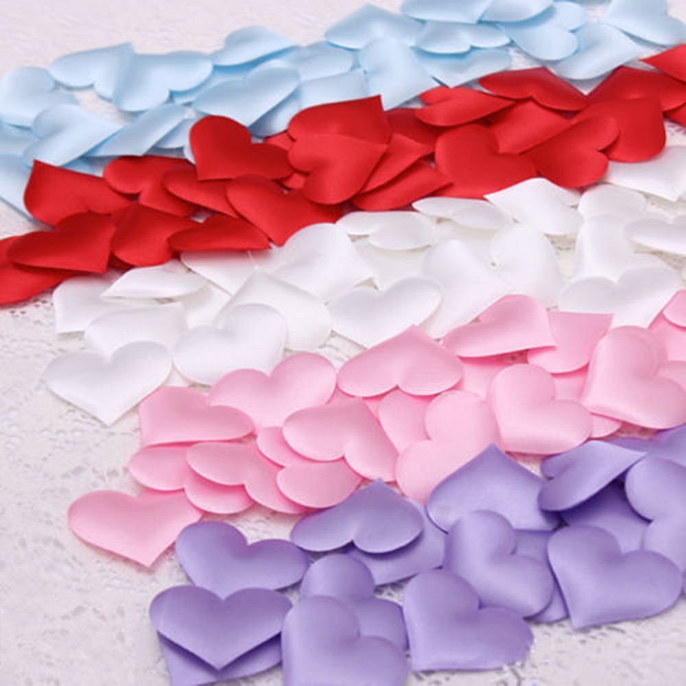 Decoration DIY Love Heart Throwing Rose Petals Wedding Party Padded Fabric