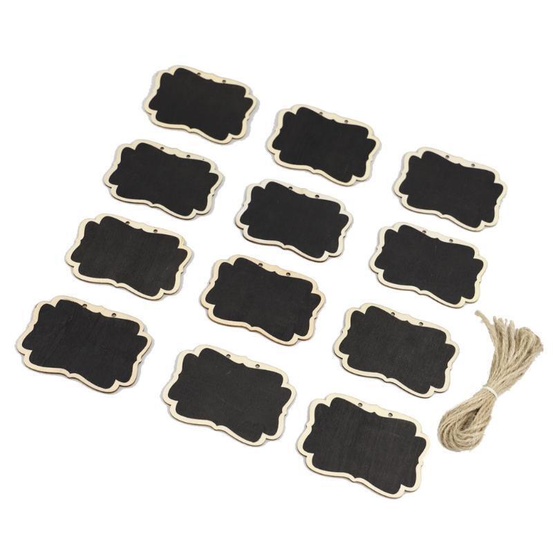 Mini Message Chalkboard with Rope Message Board for Home Birthday Party
