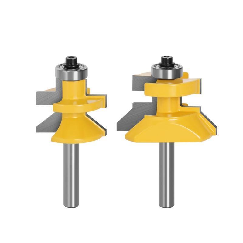 8mm 2 Pieces Router Bit  Milling Cutter Woodworking Cutters for Wood MDF