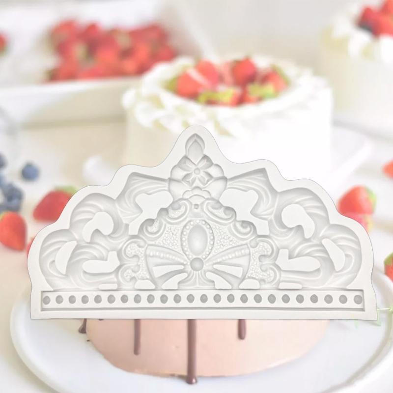 DIY Fondant Molds Chocolate Moulds Candy Mould Crown Shaped Silicone Material