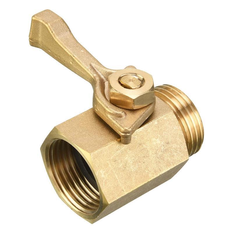 Heavy Duty Brass Garden Hose Shut Off Valve 3/4 Inch