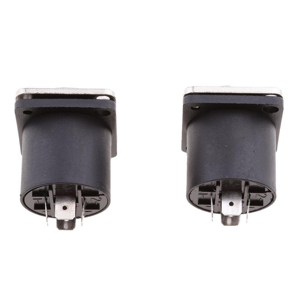2x  4 Pin Female   Compatible Audio Cable Panel Socket
