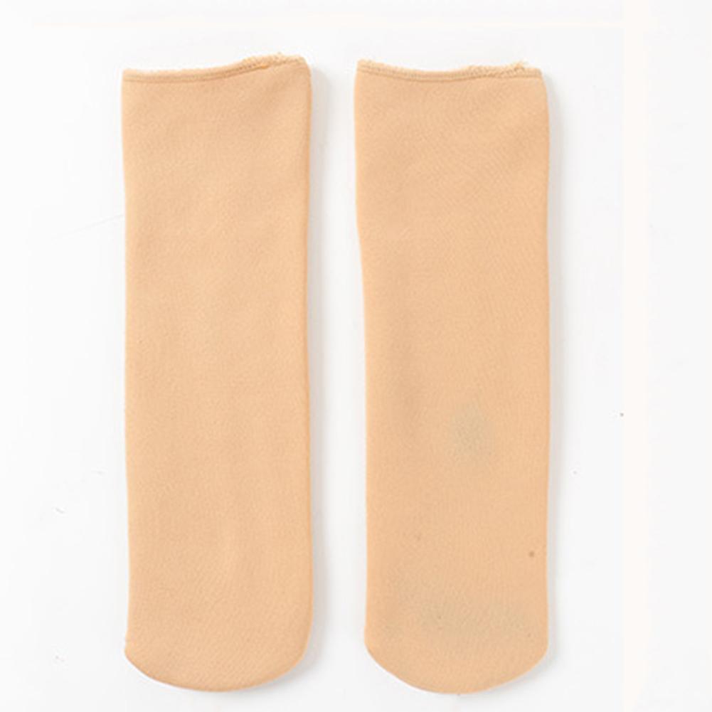 2pairs Warm Thick Solid Thermal Snow Winter Floor Sleeping Socks (Nude)