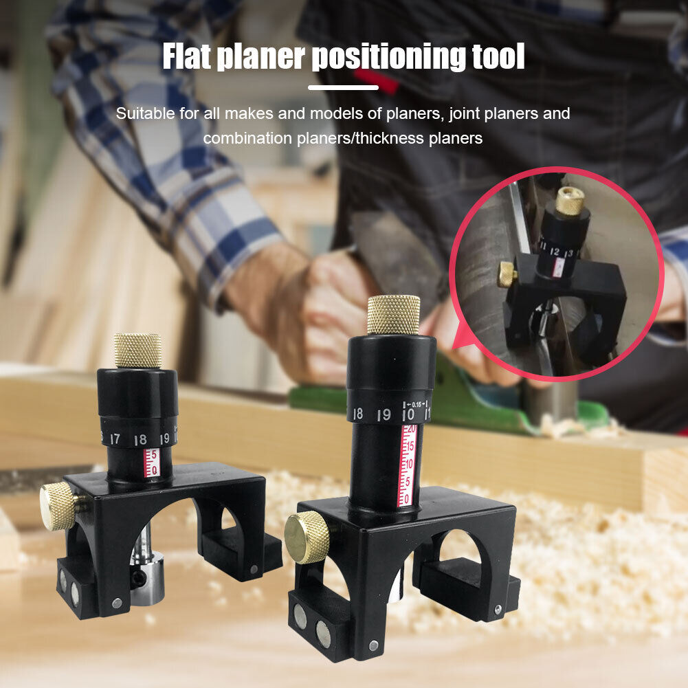 2pcs Calibrator Adjust Planer Blade Cutter Setting Jig Woodworking Tools