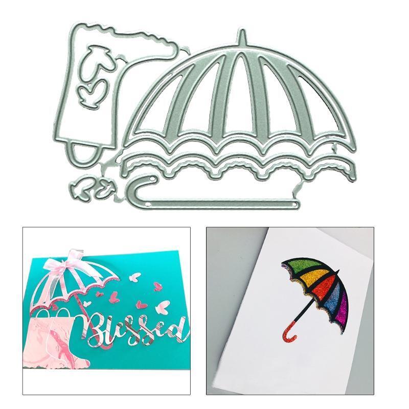 Umbrella Metal Cutting Dies Stencil DIY Scrapbook Album Paper Card Template Mold