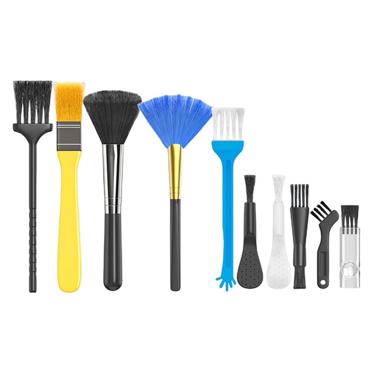 10Pcs Keyboard Brush Kit Portable Anti Static Cleaner Tools for Electronics