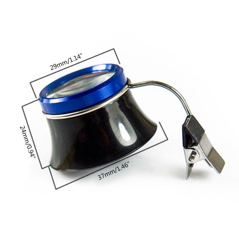 Clip On Eyeglass Magnifier Portable Loupes Magnifying Lens Jewelry Magnifying