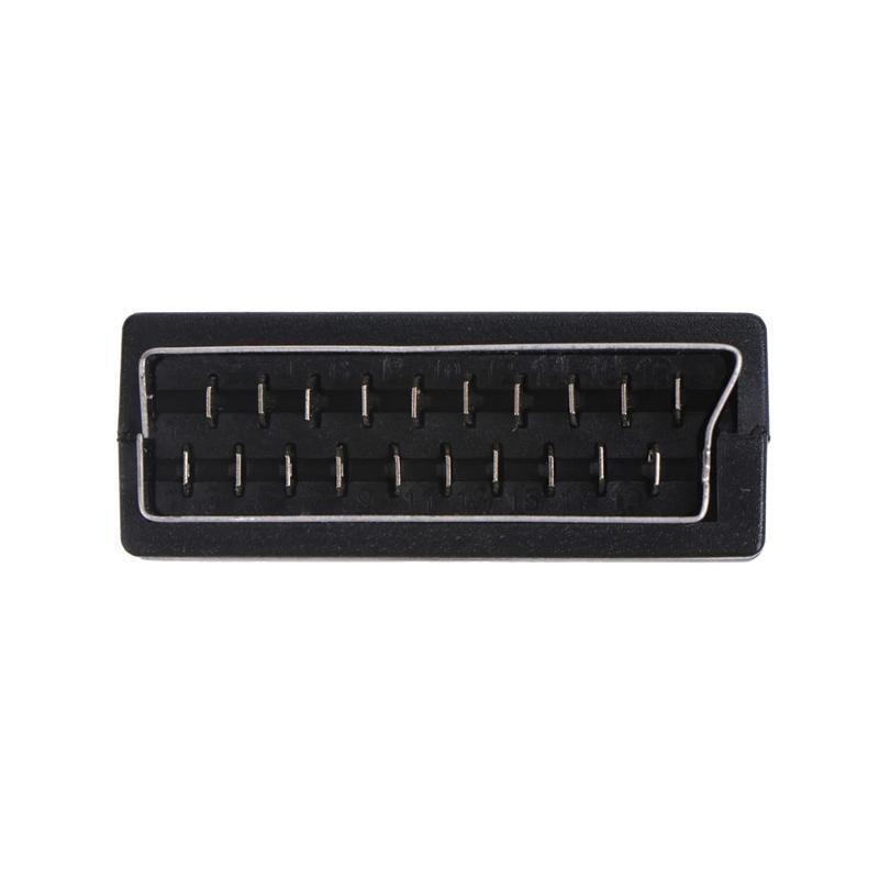 High Quality Scart Male Plug to 3RCA Phono Female AV TV Audio Video Adapter