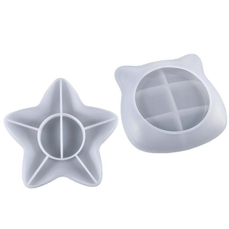 2 Pcs Silicone Cake Holder Tray Mold Fruit Cup Mold Food Station Serving Mold