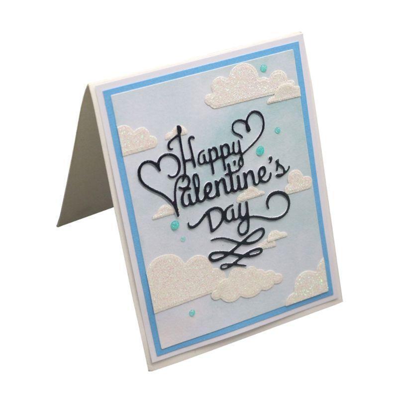 Happy Valentine's Day Metal Cutting Dies Stencil DIY Scrapbooking Album Stamp
