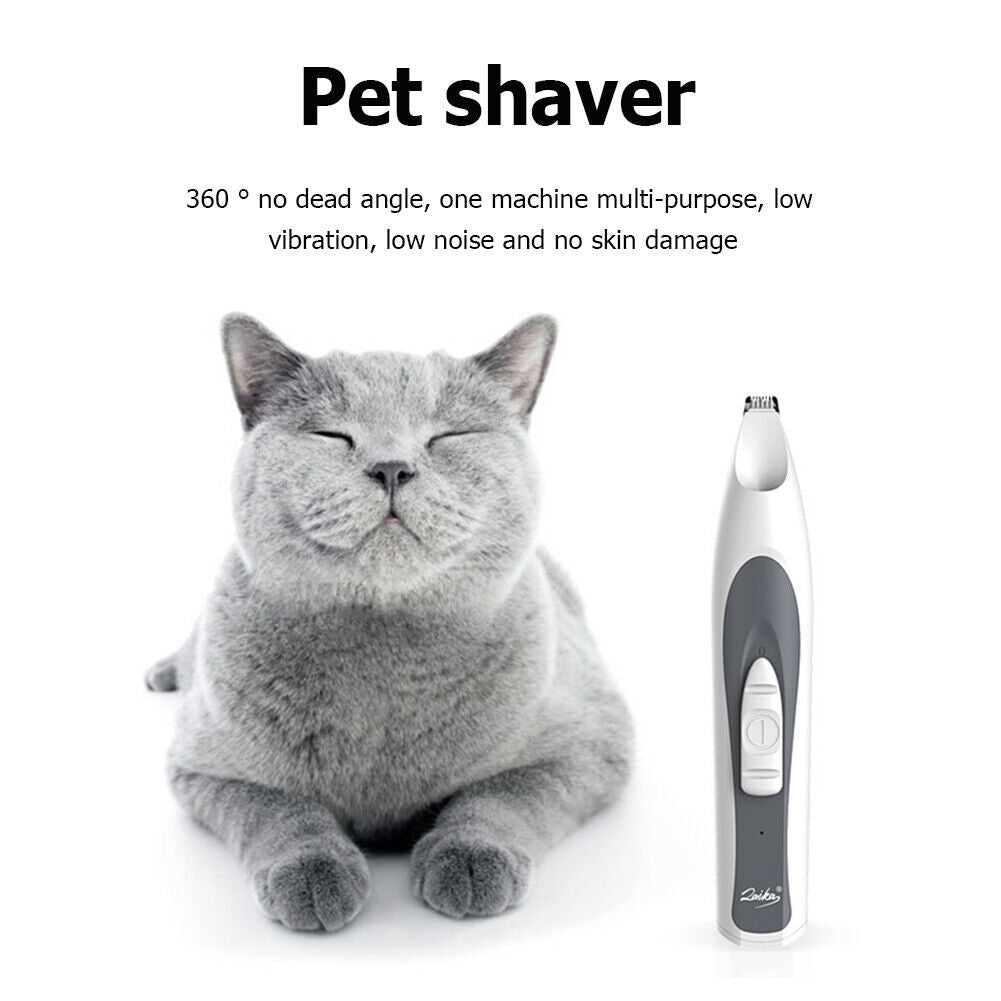 Dog Grooming Clipper Cordless Cat Electric Pet Nail Hair Trimmer Paw Shaver