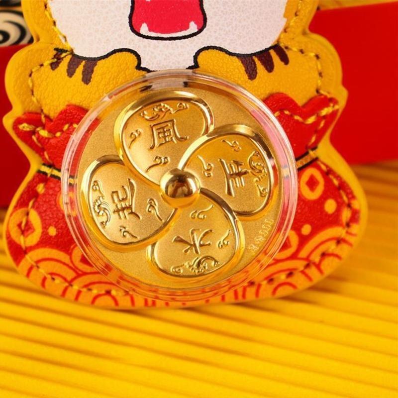 PU Leather Tiger Pendant Tiger Year Lucky Mascots Cartoon Animal Pendant