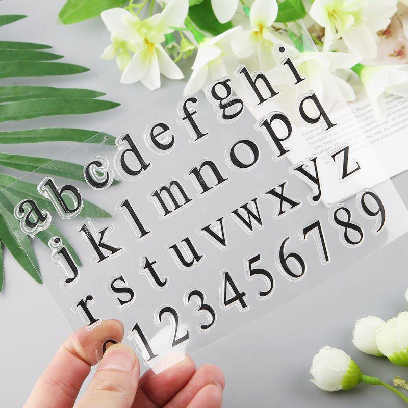 Alphabet Silicone Clear Seal Stamp DIY Scrapbooking Embossing Photo Album Paper