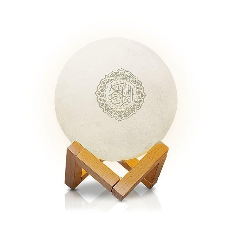 Quran Bluetooth-compatible Speaker Moon Lamp with Support Shelf APP Control
