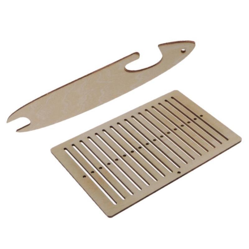 1 Set DIY Mini Tapestry Table Wooden Weaving Loom for DIY Handcraft Supplies