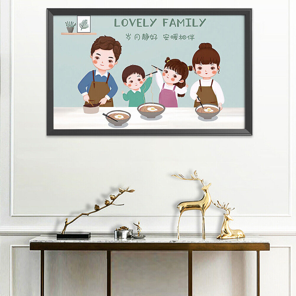 11CT Stamp DIY Cross Stitch Needlework Home Decor (DX1103 Lovely Family)