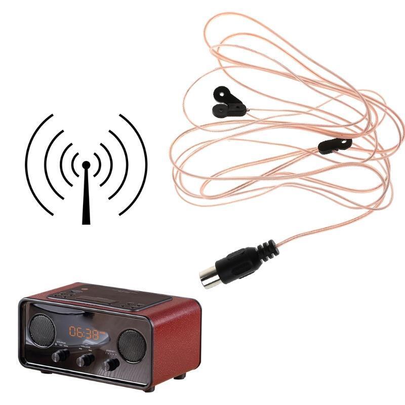 FM Dipole Antenna Cable 520-1710MHz Female Plug Connector Wire Aerial for Home
