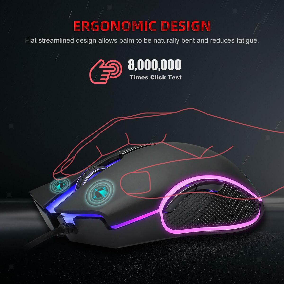 Gaming Mouse Optical Sensor for Laptop Notebook Universal