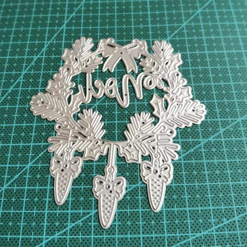 Exquisite Wreath Metal Cutting Die Template Christmas Gifts for Kids Boys Girls