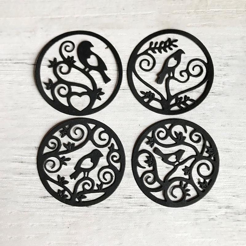 Tree Branch Bird Frame Metal Cutting Dies Photo Album Decoration Accessories DIY