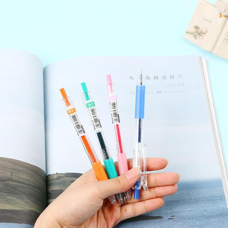 12 Pcs Cute Candy Color Retractable Gel Pen 0.5mm Gel Pen for Students Gift