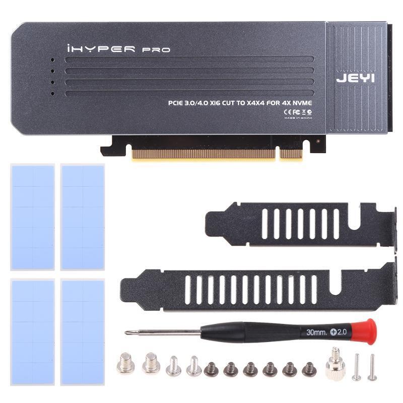M.2 X16 to 4X PCIE 3.0 GEN3 Expansion Card Support NVMe M.2 m Key 2280 to 32Gbps