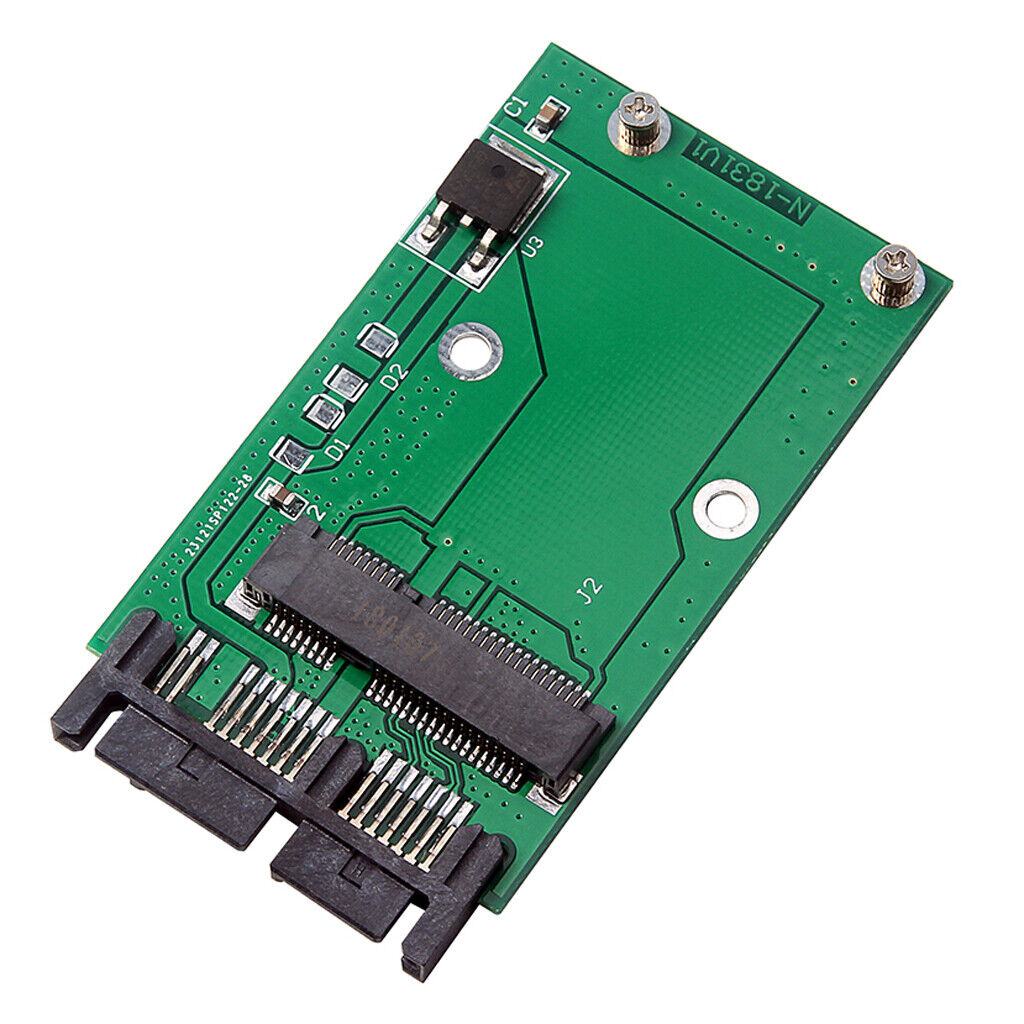 2 Pieces M SSD to 1.8" (7+9Pin) Micro  16Pin Adapter Converter Card