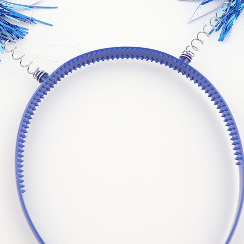Royal Blue Wig Headband Girl Performance Hair Clip Antenna Head Band Headwear