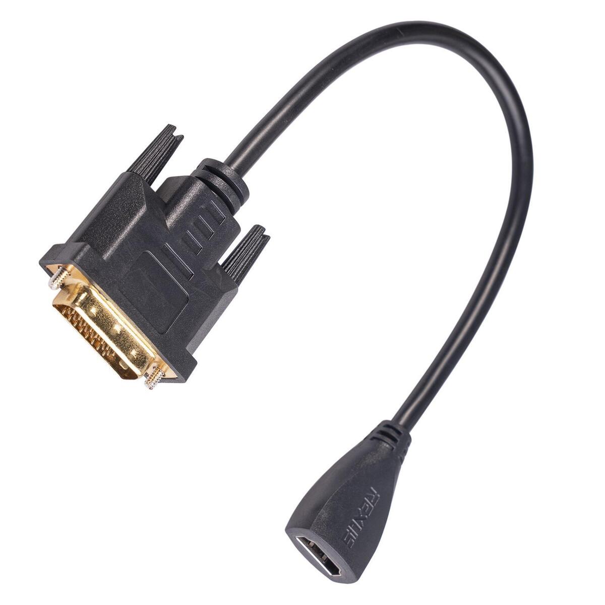 DVI to HDMI Adapter Video Adapter Extension Cable for Display Monitor Accs