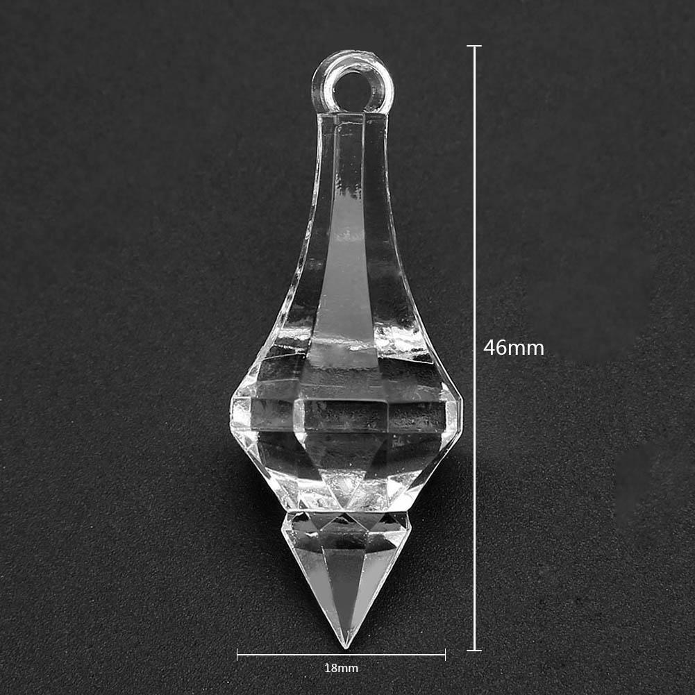 20pcs Acrylic Crystal Beads Hanging Pendant Chandelier Wedding Party Decor