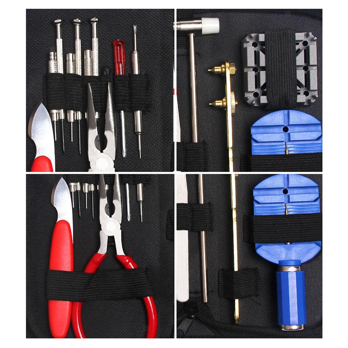 16x Watch Repair Kit with Carrying Bag Durable Home Use