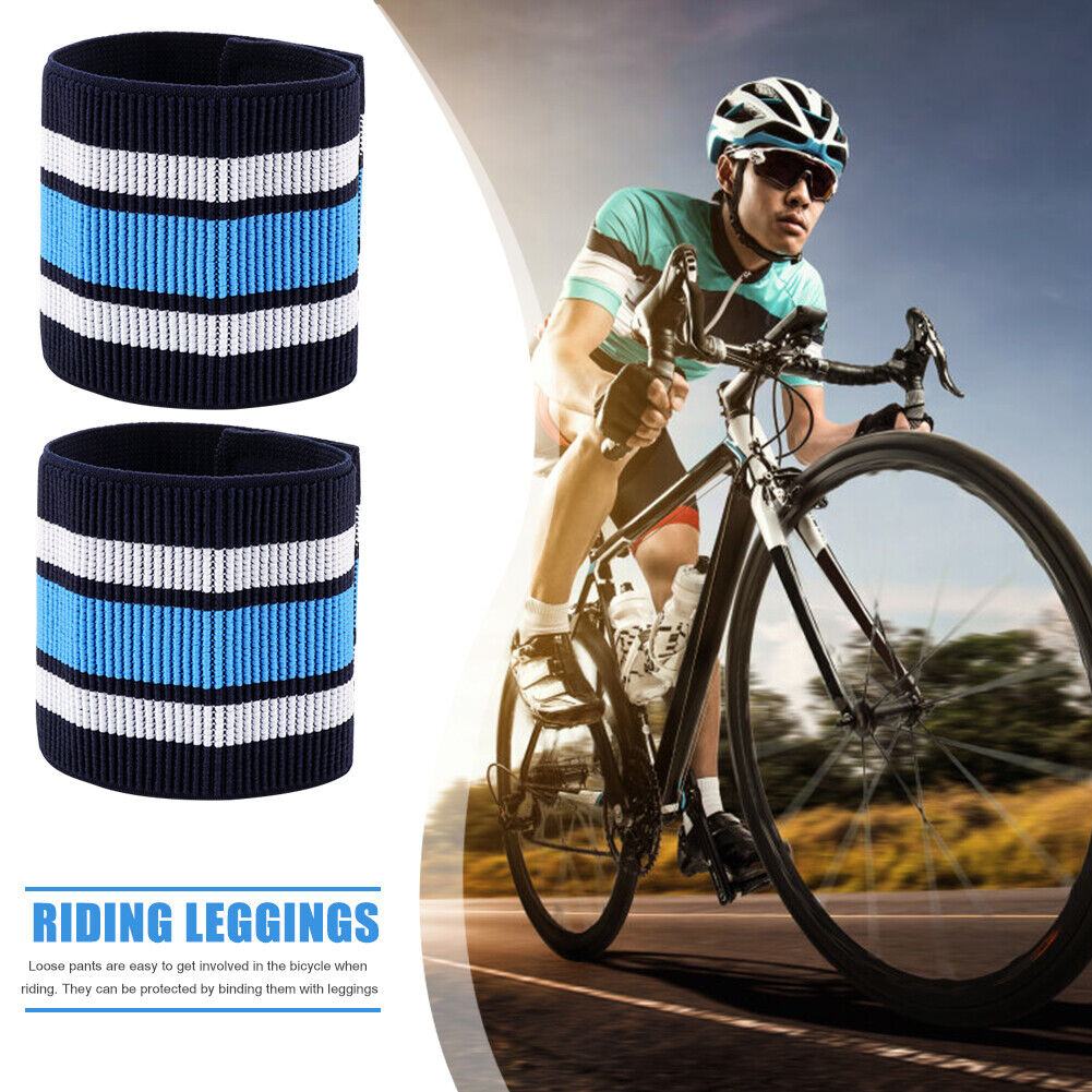 2pcs Bicycle Bind Pants Leg Strap MTB Road Bike Cycling Elastic Wristband