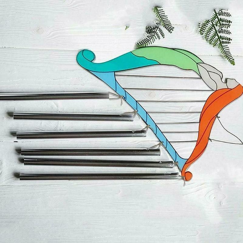 Beauty Girl Harp Multi-Tubes Wind Chimes for Outside Decoration Tuned Elegant