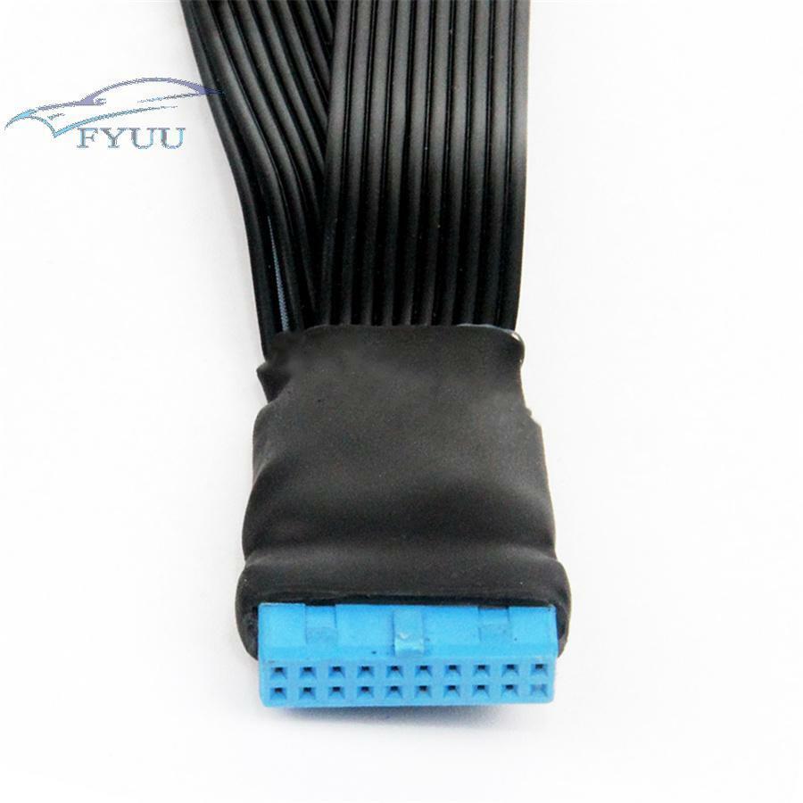 12cm 18AWG 19-Pin to USB 3.0 20-Pin 1 to 2 Motherboard Power Extension Cable New