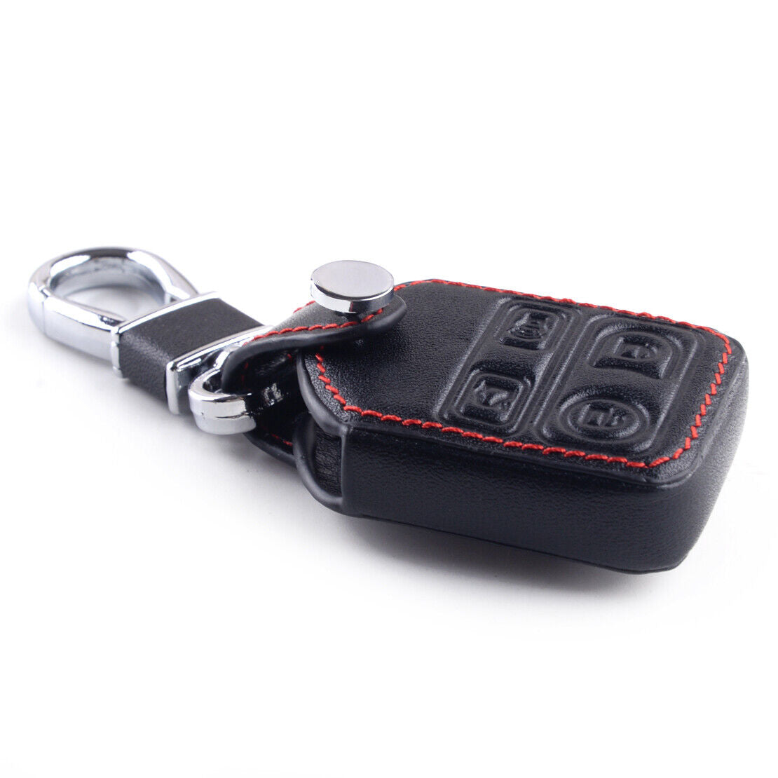 Leather Key Case Cover Fob Protection Fit For Lincoln Mercury Focus Explorer