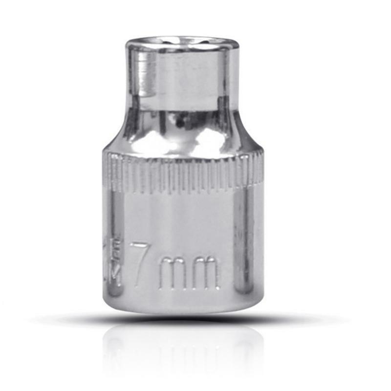 Chromium Finish Made of Metal Easy to Store Drive Standard Impact Socket Set