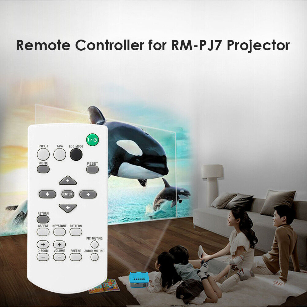 Replace Projector Remote Control for Sony RM-PJ7 RM-PJ6 VPL-CX63 VPL-CX70