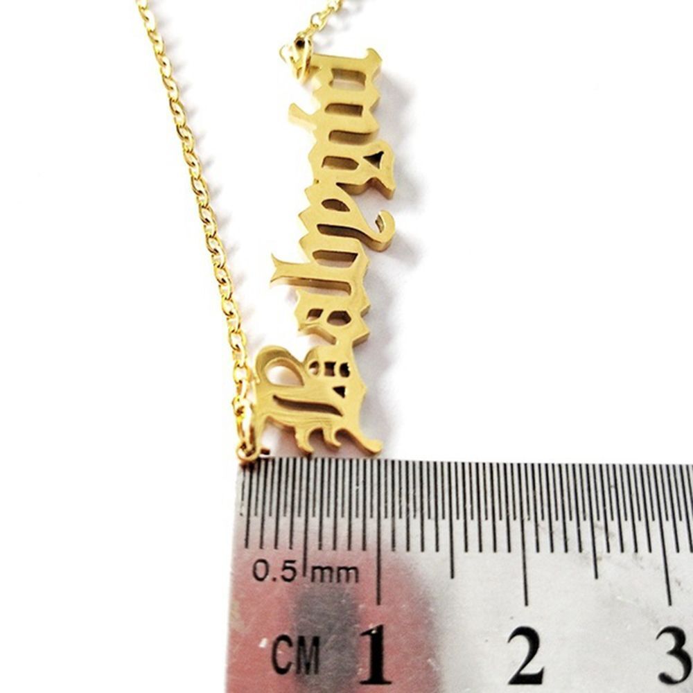 Gifts Princess Blessed Honey Angel Babygirl Bib Necklace Letter Pendants