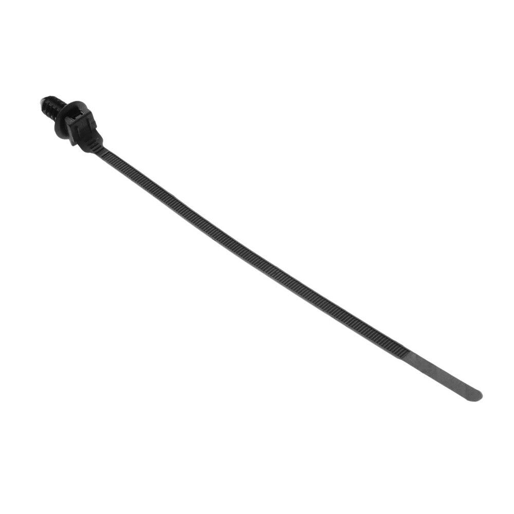 30 Universal Nylon Black Cable Ties 185mm Length Releasable Straps 5mm width