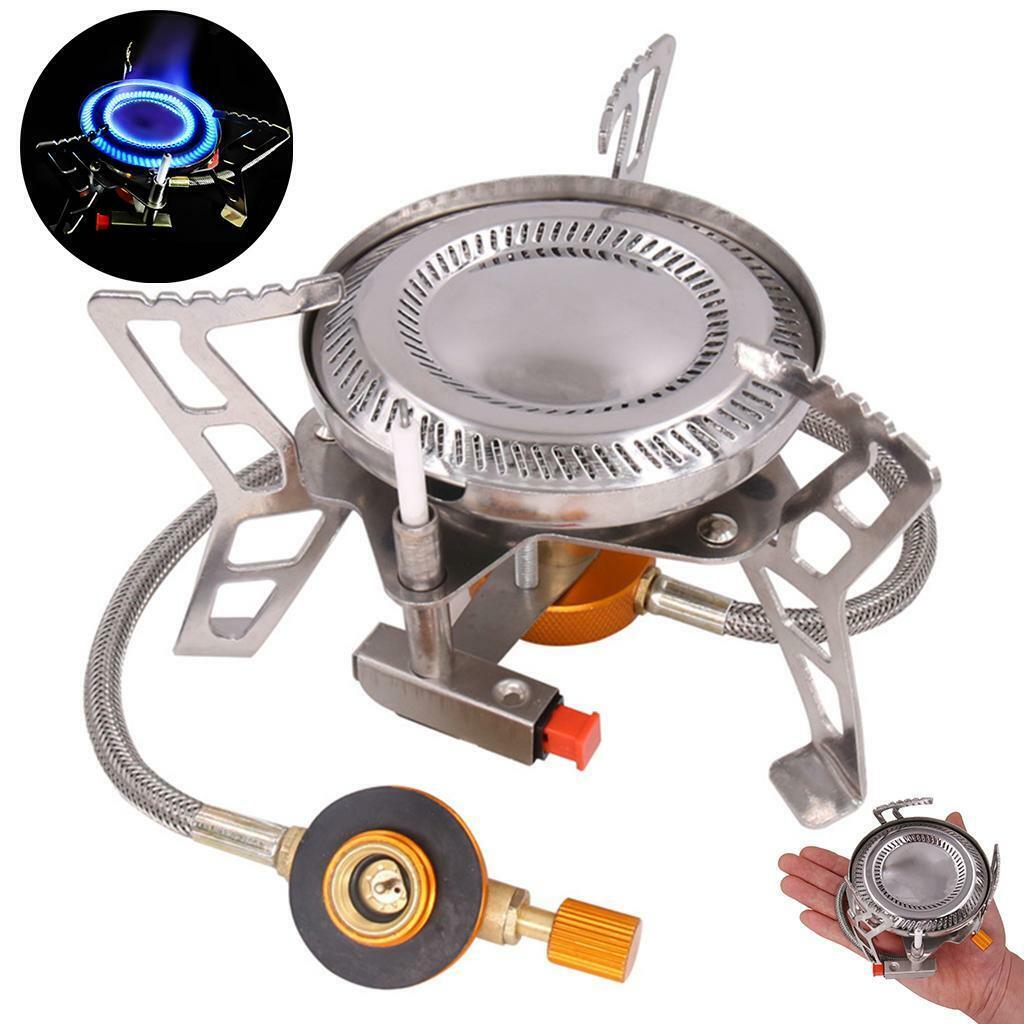 4600W Camping Gas Stove Outdoor Backpacking with Carrying Case Picnic Hiking