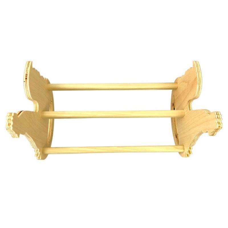 Coop Chicken Rocking Roosting Bar Solid Strong Natural Wooden Swing Ladder Perch