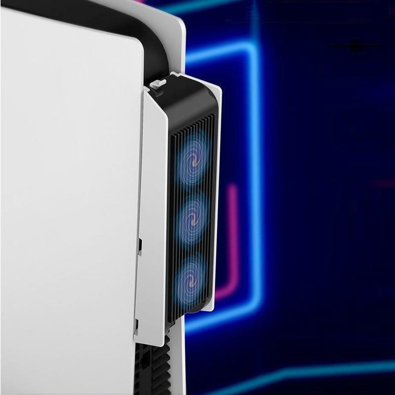 Host Cooling Fan External USB3.0 Cooler Built-in 3x Fans 5000±10% RPM for PS5