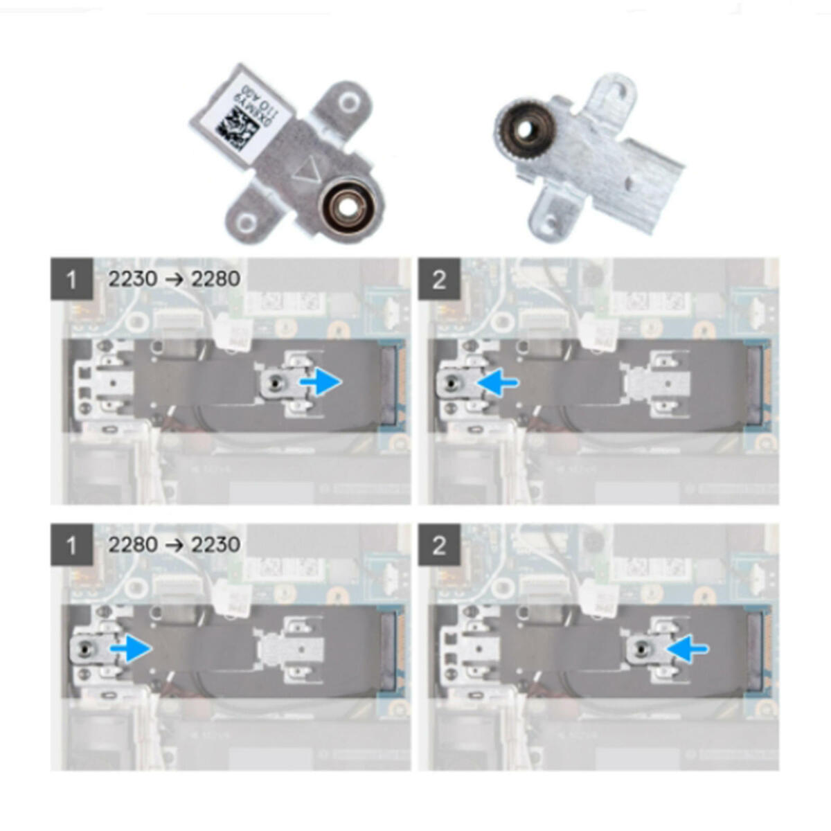 M.2 2230 22800X8MY9  SSD Bracket (with G15 Screws) 5510 5511 5515