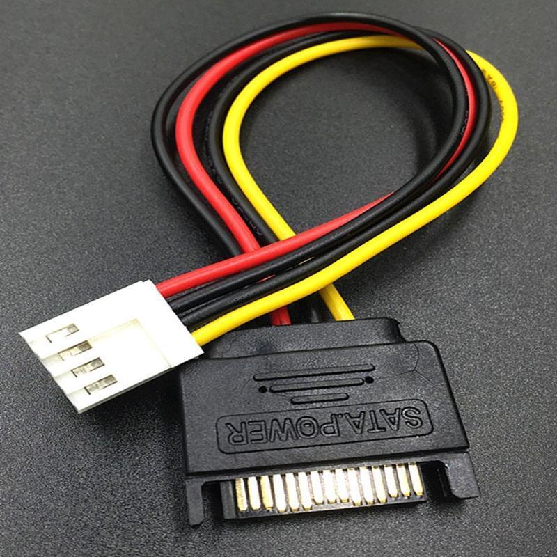 Sata 15Pin Power Converter Adapter Cable 4Pin IDE to Sata 15P Power Extension