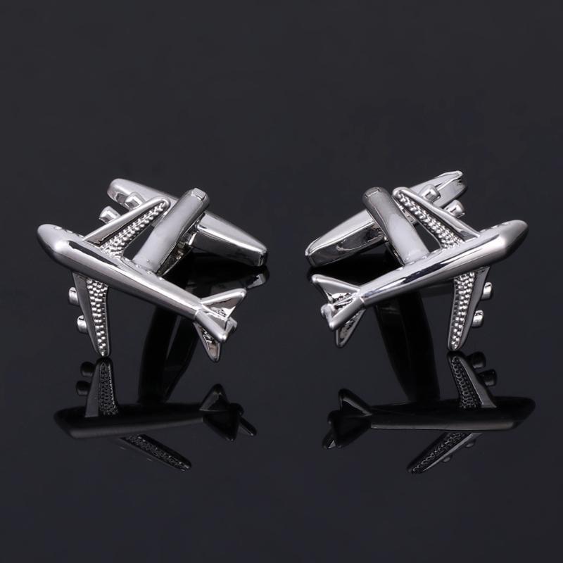 Novelty Airplane Wedding Party Suit Shirt Men's Cufflinks Cuff Links Jewelry New