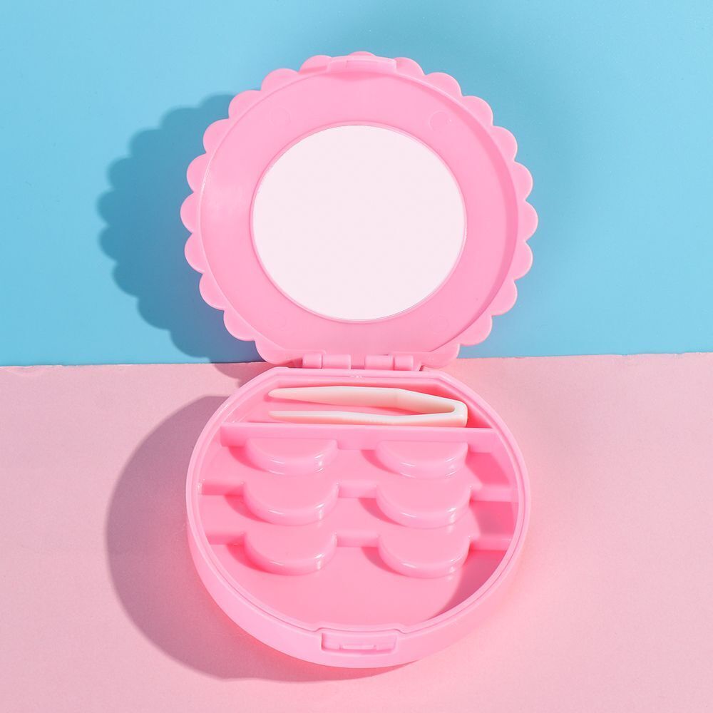 Case Pink False Eyelash Box Lashes Container Box Lashes Organizer Makeup Tool
