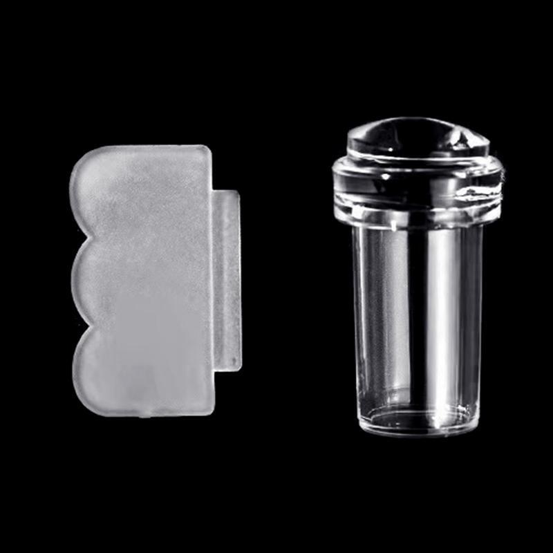 Nail Stamper Kit Clear Stamping Jelly with Scraper DIY Transfer Stamping Tools