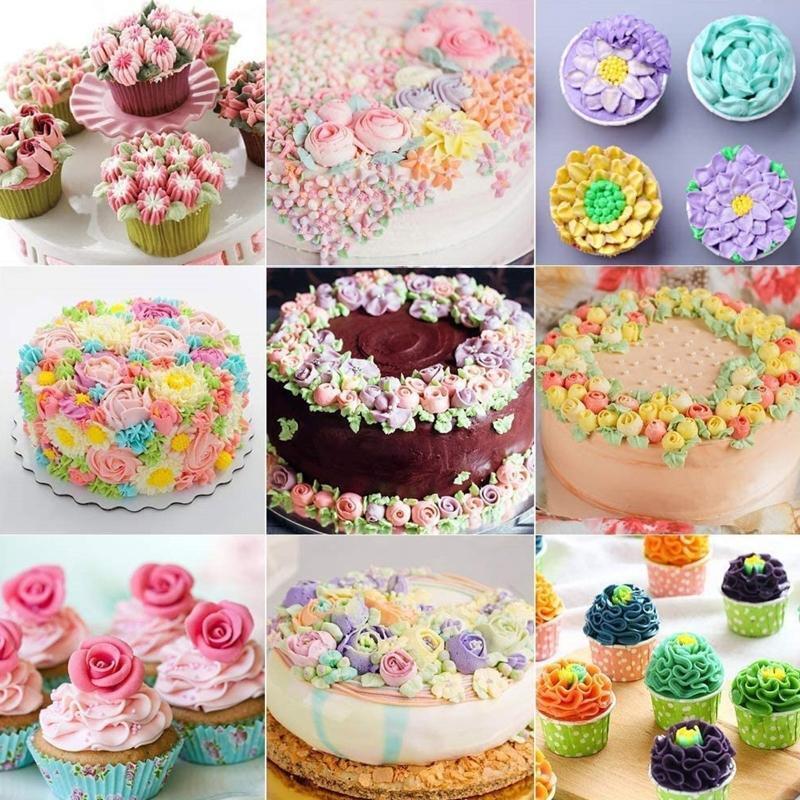 42 Pack Spherical Icing Piping Nozzles Russian Ball Pastry Tips Fondant Gadgets