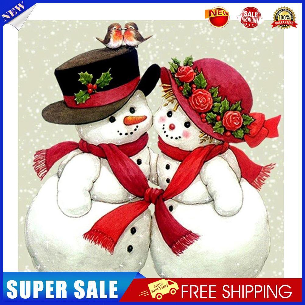 5D Diamond Painting Christmas Snowman Embroidery Cross Stitch Home Decor
